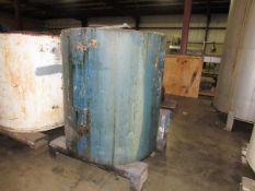 Clawson Approx. 345 Gallon Steel Totes - forklift able and stackable with 2