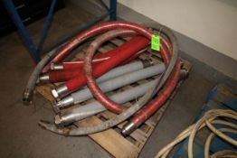Clamp Type Transfer Hoses, 6-Aprox. 3' Long, and 2-Aprox. 9' Long