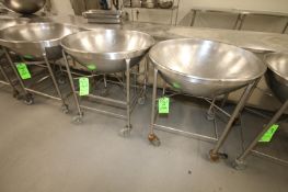S/S Bowls, Mounted on Portable S/S Frame, 29