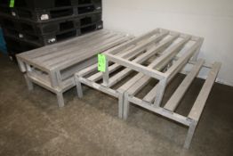 Aluminum Dunnage Racks, Overall Dims.: 49