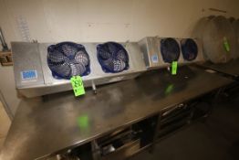 Bohn Cooler Blowers, Total of (4) Fans, Overall Dims.: Aprox. 46
