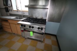 Vulcan (6) Burner Stove/Oven, Overall Dims.: Aprox. 34