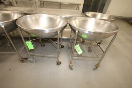 S/S Bowls, Mounted on Portable S/S Frame, 29