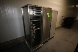 Enclosed S/S Portable Pan Racks, Each with (18)-(22) Pan Holsters, Overall Dims.: Aprox. 27