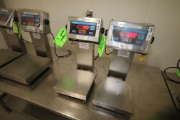 Doran S/S Platform Scales, M/N 8000XLM, S/N XL 842153 and XL 843549, with 10