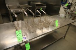 S/S Fryer Baskets, Basket Dims.: Aprox. 13