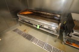 Lang Griddle, S/S Frame, Mounted on S/S Table, Griddle Dims.: Aprox. 72