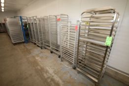 S/S Portable Pan Racks, with Aprox. (18) Pan Holsters, Overall Dims.: Aprox. 26