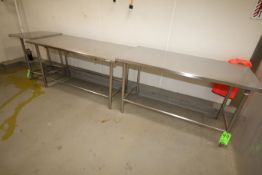 S/S Tables, Overall Dims.: Aprox. 60