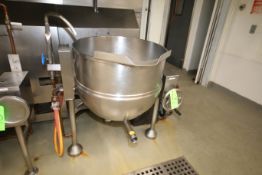 2016 Groen 60 Gal. S/S Kettle, M/N DLT-60, S/N 98335, MAWP 25/FV PSI @ 300 F, MAWP -20 F @ 25 PSI,