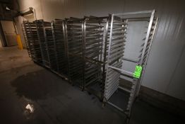 S/S Portable Pan Racks, Each with Aprox. (19)-(20) Pan Holsters, Overall Dims.: Aprox. 26