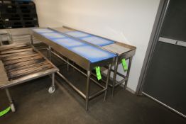 Horizontal S/S Cutting Stations, (1) Roller Style, (1) Stationary