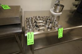 Lot of Assorted S/S Fittings, Includes (14) S/S Clamps, Ranging from 2