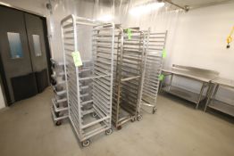 S/S Portable Pan Racks, with Aprox. (19), (16), and (20) Pan Holsters, Overall Dims.: Aprox. 26