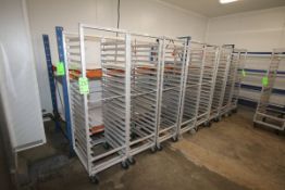 S/S Portable Pan Racks, with Aprox. (18) Pan Holsters, Overall Dims.: Aprox. 26