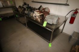 S/S Table, with S/S Bottom Shelf, Overall Dims.: Aprox. 114