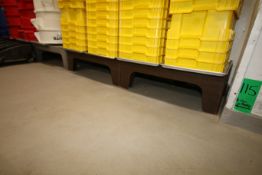 Plastic Dunnage Racks, Overall Dims.: 24