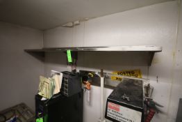 Wall Mounted S/S Shelf, Overall Dims.: Aprox. 96