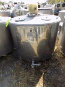 JAPY ,750L , S/S Jacketed Farm Tank , Twin Blade Prop ,Motor With Freon Condenser and Control Unit,