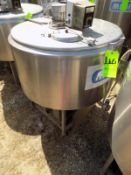 Ermicon (Packo) Aprox. 200L/52 Gal. S/S Jacketed Farm Tank with Hinged Lid, Twin Blade Prop, Motor