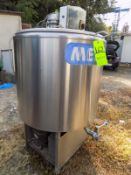 Ermicon (Packo) Aprox. 200L/52 Gal. S/S Jacketed Farm Tank with Hinged Lid, Twin Blade Prop, Motor