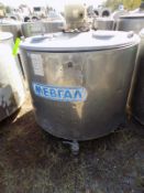 JAPY ,750L , S/S Jacketed Farm Tank , Twin Blade Prop ,Motor With Freon Condenser and Control Unit,