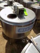 Ermicon (Packo) Aprox. 200L/52 Gal. S/S Jacketed Farm Tank with Hinged Lid, Twin Blade Prop, Motor