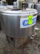Ermicon (Packo) Aprox. 200L/52 Gal. S/S Jacketed Farm Tank with Hinged Lid, Twin Blade Prop, Motor