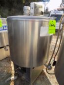 Ermicon (Packo) Aprox. 200L/52 Gal. S/S Jacketed Farm Tank with Hinged Lid, Twin Blade Prop, Motor