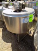 Ermicon (Packo) Aprox. 200L/52 Gal. S/S Jacketed Farm Tank with Hinged Lid, Twin Blade Prop, Motor