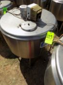 Ermicon (Packo) Aprox. 200L/52 Gal. S/S Jacketed Farm Tank with Hinged Lid, Twin Blade Prop, Motor