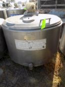 ALFA LAVAL , 650L, S/S Jacketed Farm Tank With Twin Blade Prop , With Hinged Lid , Motor With