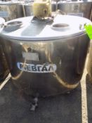 JAPY ,650L , S/S Jacketed Farm Tank , Twin Blade Prop ,Motor With Freon Condenser and Control Unit,