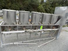 5-Tank Powder Dossing System with Air Operated Valves, Vibrators and Control Panel with Siemens