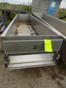 Aprox. 353 cm L x 70 cm W x 45 cm Deep Open S/S Cheese Tank Table with Open Door - Carpit Volos (