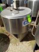 Ermicon (Packo) Aprox. 200L/52 Gal. S/S Jacketed Farm Tank with Hinged Lid, Twin Blade Prop, Motor