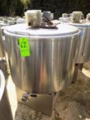 Ermicon (Packo) Aprox. 300L/79 Gal. S/S Jacketed Farm Tank with Hinged Lid, Twin Blade Prop, Motor