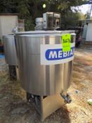 Ermicon (Packo) Aprox. 200L/52 Gal. S/S Jacketed Farm Tank with Hinged Lid, Twin Blade Prop, Motor