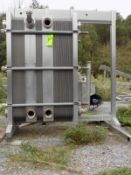P. Fisher Plate Heat Exchanger, S/N 91227 with BAR 12, (3) Sections with (32) S/S Plates 1st