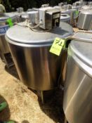 Ermicon (Packo) Aprox. 200L/52 Gal. S/S Jacketed Farm Tank with Hingd Lid, Twin Blade Prop, Motor