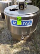 Ermicon (Packo) Aprox. 200L/52 Gal. S/S Jacketed Farm Tank with Hinged Lid, Twin Blade Prop, Motor