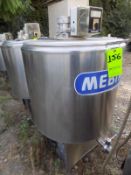 Ermicon (Packo) Aprox. 200L/52 Gal. S/S Jacketed Farm Tank with Hinged Lid, Twin Blade Prop, Motor