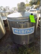 ALFA LAVAL , 200L, S/S Jacketed Farm Tank With Twin Blade Prop , With Missing Hinged Lid , Motor