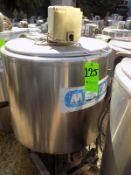 Ermicon (Packo) Aprox. 200L/52 Gal. S/S Jacketed Farm Tank with Hinged Lid, Twin Blade Prop, Motor