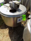 Ermicon (Packo) Aprox. 200L/52 Gal. S/S Jacketed Farm Tank with Hinged Lid, Twin Blade Prop, Motor