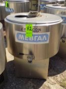 Ermicon (Packo) Aprox. 200L/52 Gal. S/S Jacketed Farm Tank with Hingd Lid, Twin Blade Prop, Motor