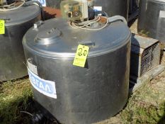 Japy Aprox. 320 L/85 Gal. Jacketed S/S Farm Tank with Hinged Lid, Twin Blade Prop, Motor with
