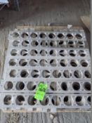Assorted S/S Cup Filling Sockets, Pocket Dimension : 85 mm, Aprox. 91 Plates x 8 Holes on (1) Pallet