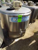 Ermicon (Packo) Aprox. 200L/52 Gal. S/S Jacketed Farm Tank with Hinged Lid, Twin Blade Prop, Motor