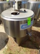 Ermicon (Packo) Aprox. 200L/52 Gal. S/S Jacketed Farm Tank with Hinged Lid, Twin Blade Prop, Motor